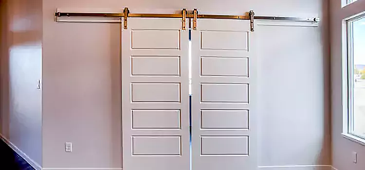 Glass Barn Door with Installation Hardware Kit Ansonia
